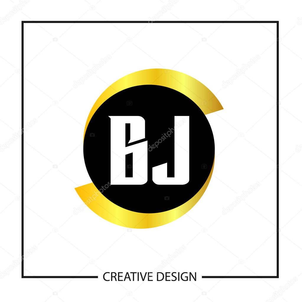 Initial Letter BJ Logo Template Design Vector Illustration