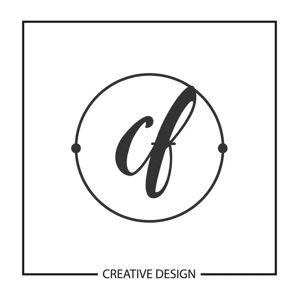 Lettre Initiale Illustration Vectorielle Conception Modèle Logo Des — Image vectorielle