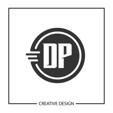İlk harf Dp Logo şablonu tasarlamak vektör