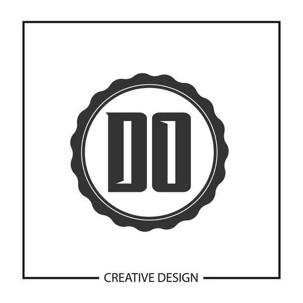 Eerste Brief Doen Logo Template Design Vectorillustratie — Stockvector
