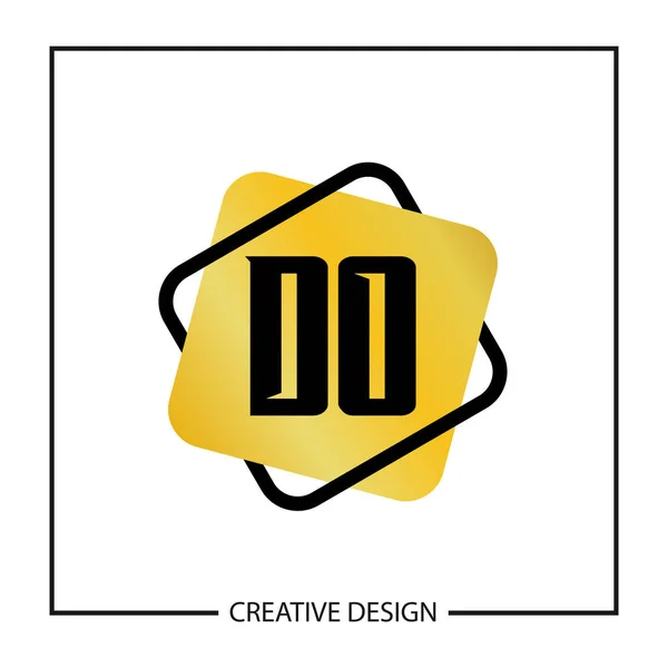 Första Bokstaven Gör Logotyp Mall Design Vektorillustration — Stock vektor