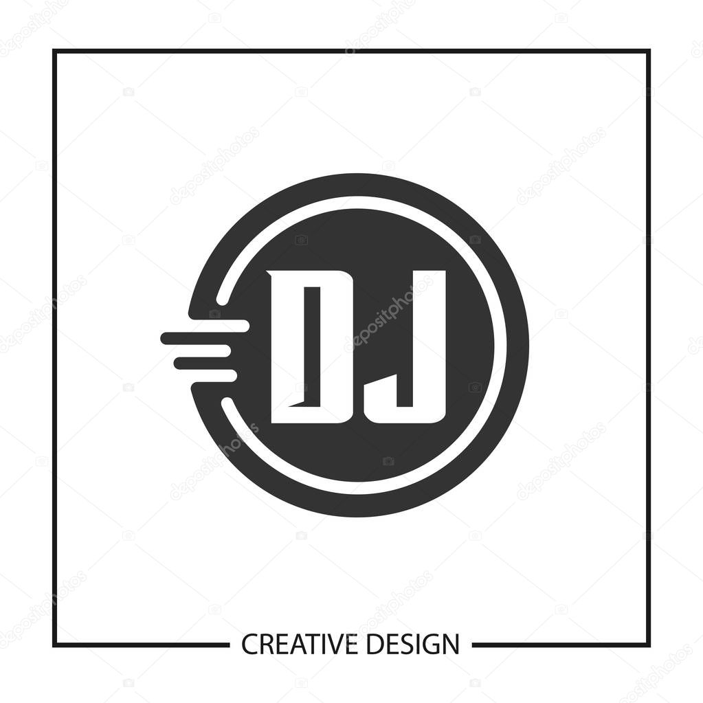 Initial Letter DJ Logo Template Design Vector Illustration