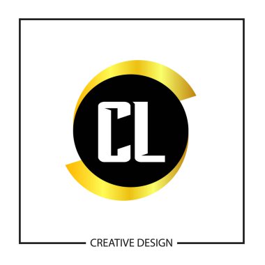 İlk harf Cl Logo şablonu tasarlamak vektör