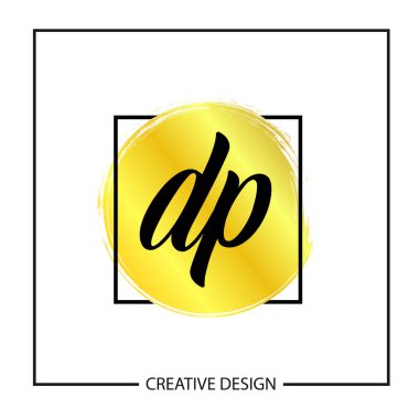 İlk harf Dp Logo şablonu tasarlamak vektör
