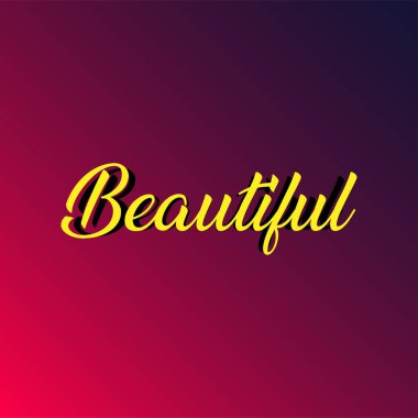 Çok güzel. Modern arkaplan vektör illüstrasyonlu aşk alıntısı