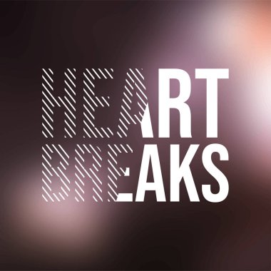 kalp kırıklıkları. Modern arkaplan vektörü ile aşk alıntısı