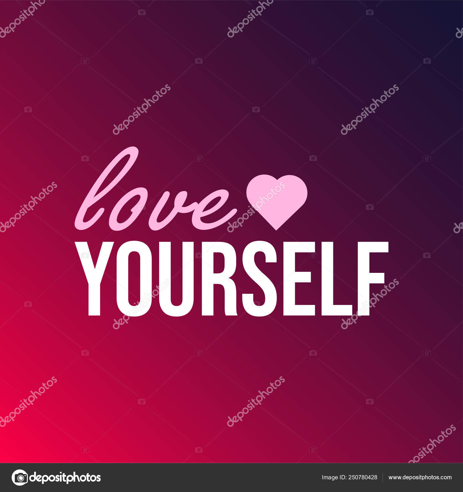 Aimer Soi Meme Citation De Vie Avec Vecteur D Arriere Plan Moderne Image Vectorielle Mohammad Muhtadi14 Gmail Com C