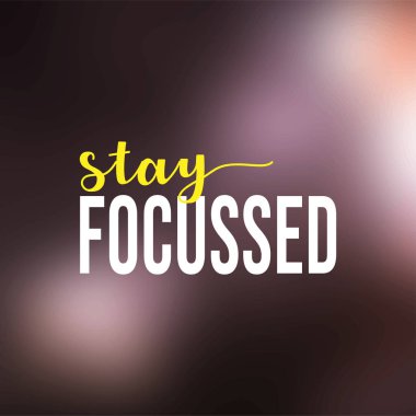 Odaklan. Modern arkaplan vektörü ile başarılı alıntı