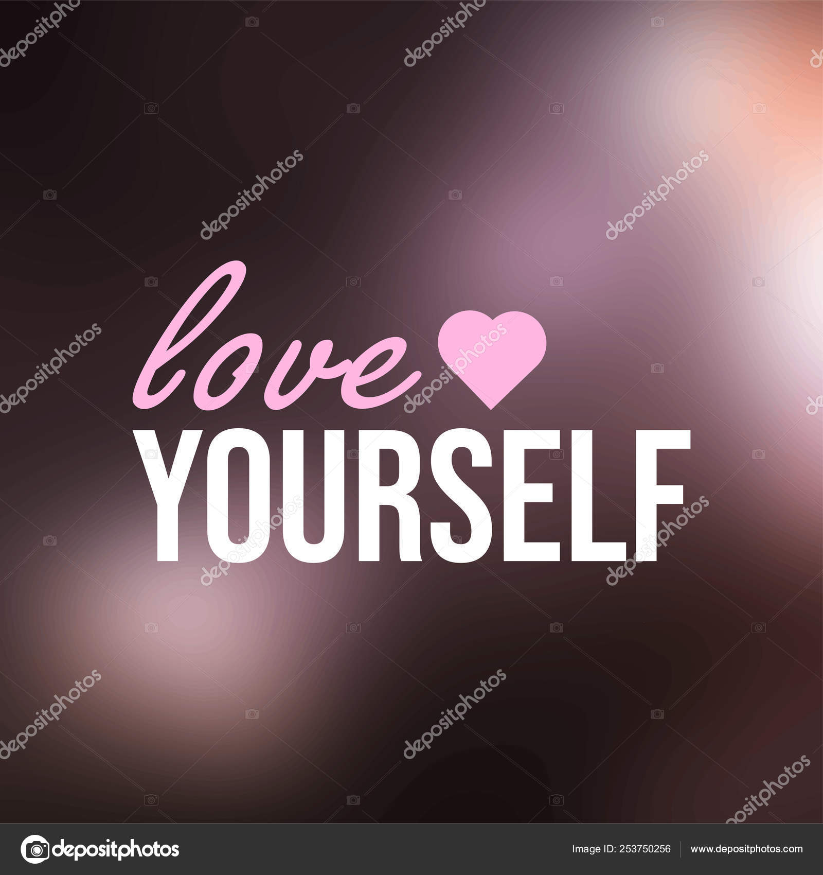 Aimer Soi Meme Citation De Vie Avec Vecteur D Arriere Plan Moderne Image Vectorielle Mohammad Muhtadi14 Gmail Com C