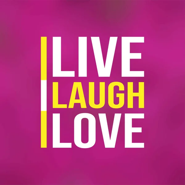Vivir el amor risa. Cita de amor con fondo moderno — Archivo Imágenes Vectoriales