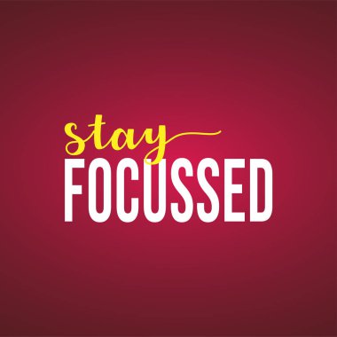 Odaklan. Modern arkaplan vektörü ile başarılı alıntı