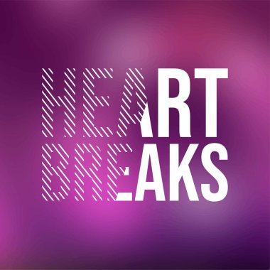 kalp kırıklıkları. Modern arkaplan vektörü ile aşk alıntısı