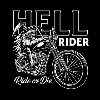 Grim Reaper Sürme Motosiklet Siyah