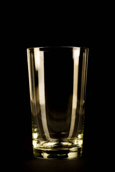 Silueta Vaso Sobre Fondo Negro Aislado — Foto de Stock