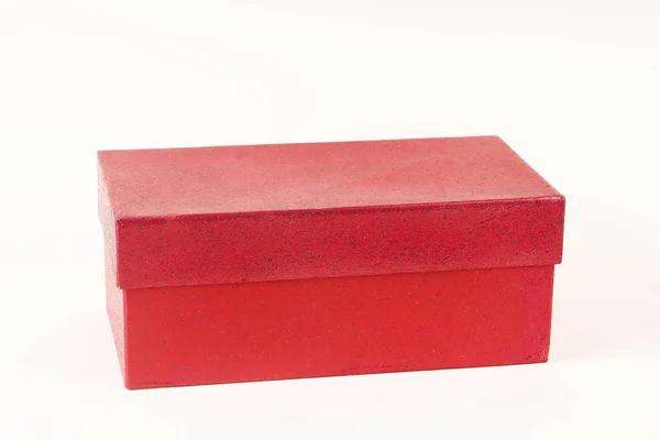 Red gift box on a white background Stock Picture