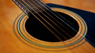 Arkaplan için klasik gitarın kapanışı