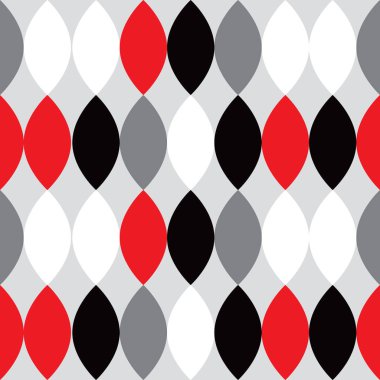 yüzyıl modern vintage retro atomik sorunsuz arka plan deseni orta 1950'lerde. Tamamen düzenlenebilir vektör çizim web ve baskı için.