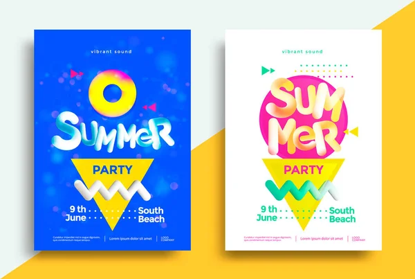 Zomer feest poster — Stockvector