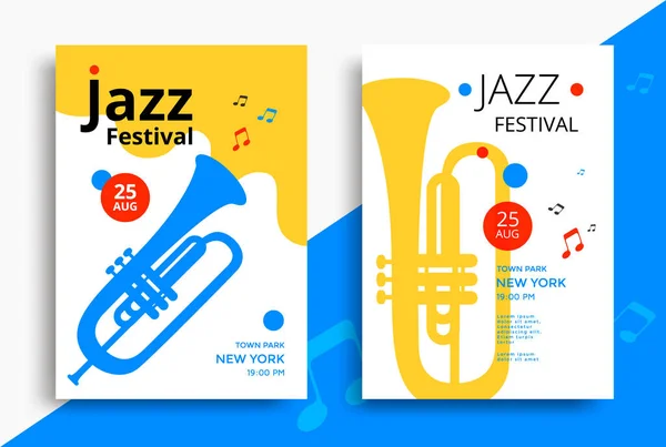 Festival de música Jazz — Vector de stock