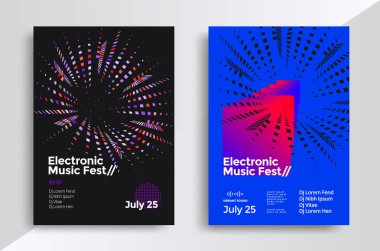 Müzik geometrik poster