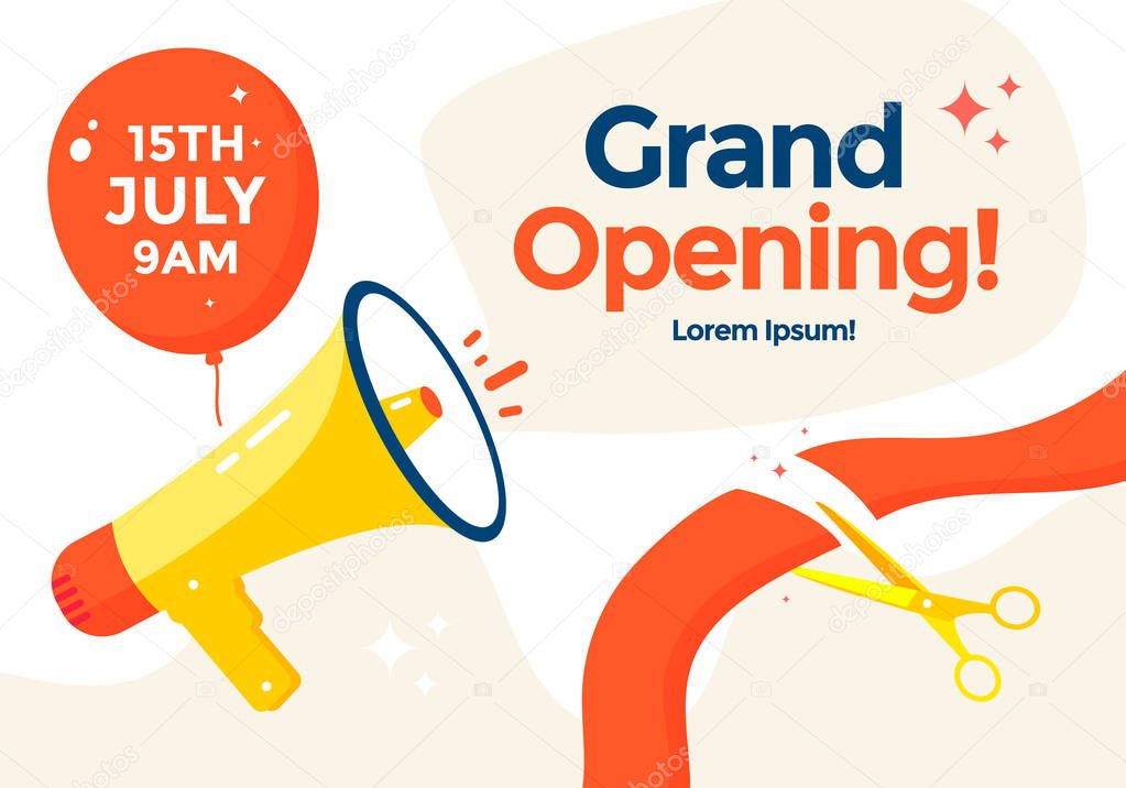 Grand opening banner