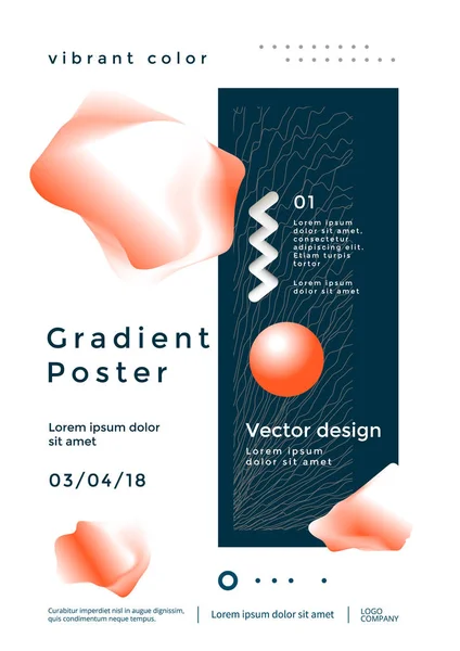 Creative design poster — Stock Vector