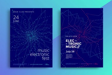 Elektronik Müzik poster tasarımı veya Ses el ilanı