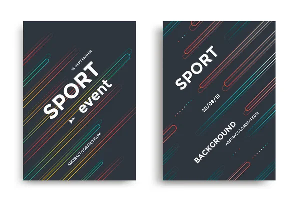 Вектор дизайна плаката спортивного мероприятия — стоковый вектор