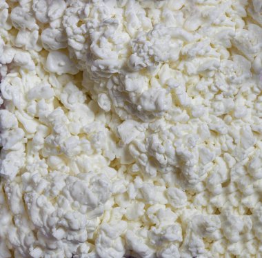 Süzme peynir yakın çekim tüm çerçeve. Süt ürünleri