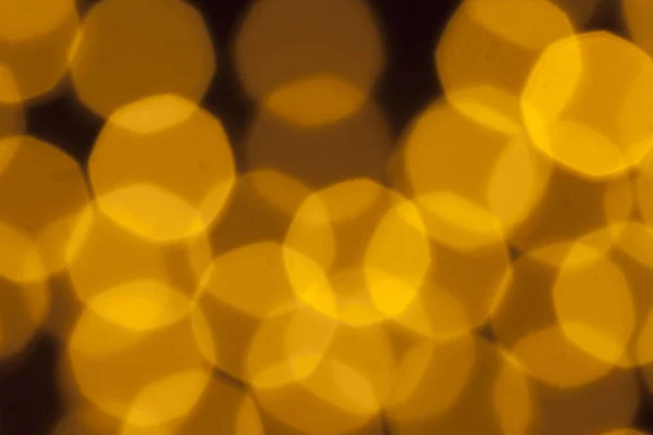 Luzes Festivas Douradas Desfocadas Conceito Natal Perfeito Pano Fundo Ano — Fotografia de Stock