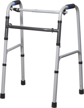 Kiev, Ukrayna - 19 Eylül 2019: Yaşlılar ve rehabilitasyon için Walkers.