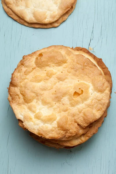 Prăjituri Patiserie Puf Torturi Aur Pentru Tort Millefeuille Sau Napoleon — Fotografie, imagine de stoc