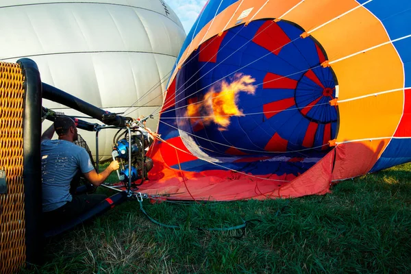 Kiev Ukraine July 2020 Staff Prepare Balloon Flying — 图库照片