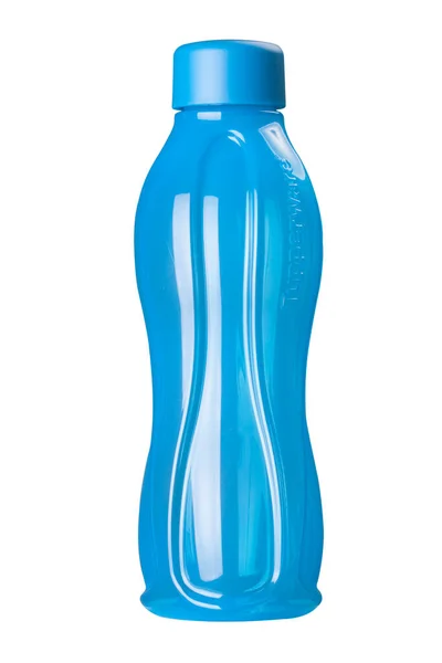 Kiev Ukraine Αυγούστου 2020 Μπουκάλι Νερού Blue Tupperware Που Απομονώνεται — Φωτογραφία Αρχείου