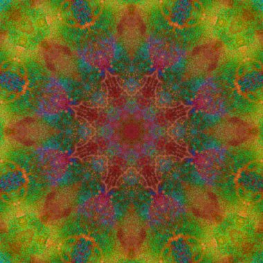 renkli desenli fraktal arkaplan