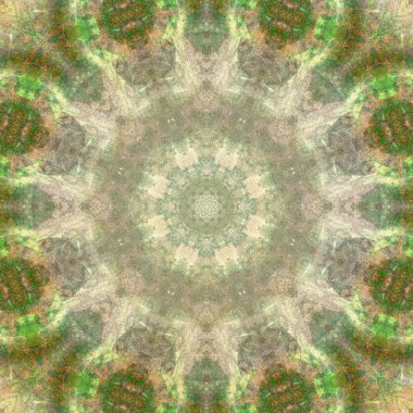 renkli desenli fraktal arkaplan