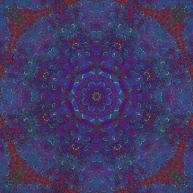 renkli desenli fraktal arkaplan