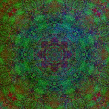 renkli desenli fraktal arkaplan