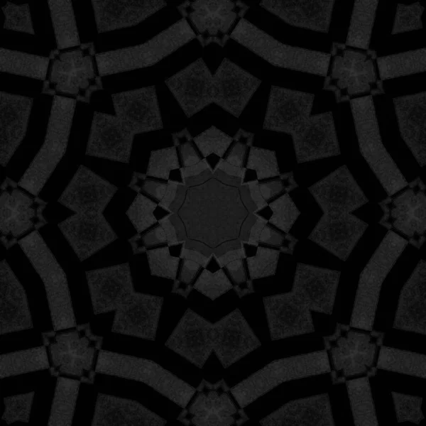 Elvont Fekete Texturált Geometriai Háttér Banner — Stock Fotó