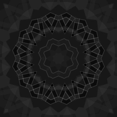 Pankart için soyut siyah desenli geometrik arkaplan