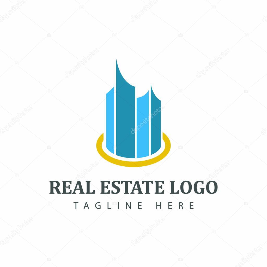 Real estate logotype template construction logo vector building business design eps 8