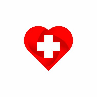 Aşk vektör logo amblem izole gün illüstrasyon eps 8