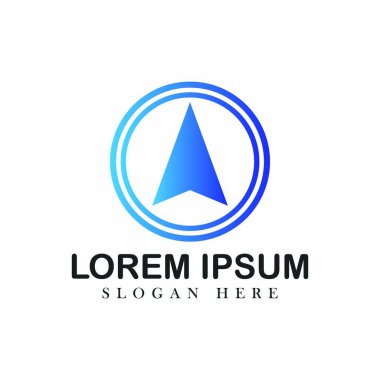 Pusula logo simgeler vektör amblemi gezinti seyahat izole keşif çizim