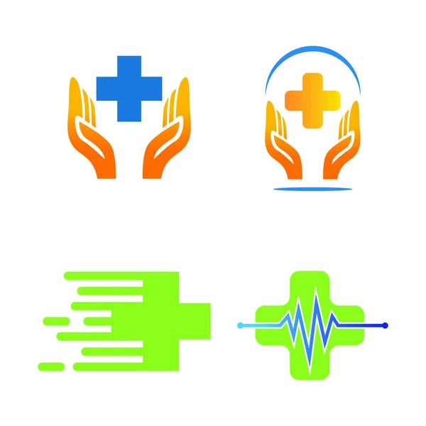 Logoyype Médical Concept Vecteur Emblème Illustration Icônes Santé Élément — Image vectorielle