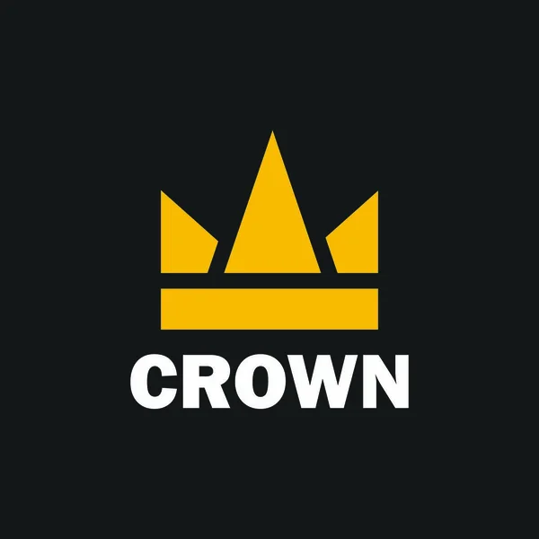 Дизайн Векторного Логотипа Короны Короля Абстрактная Эмблема Премиум Золотая Иллюстрация — стоковый вектор