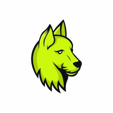 Kedi vektör maskot logo spor baş hayvan illüstrasyon amblemi izole