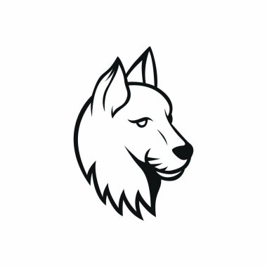 Kedi vektör maskot logo spor baş hayvan illüstrasyon amblemi izole