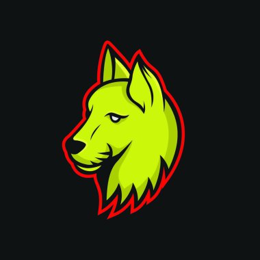 Kedi vektör maskot logo spor baş hayvan illüstrasyon amblemi izole