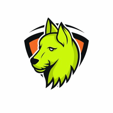 Kedi vektör maskot logo spor baş hayvan illüstrasyon amblemi izole