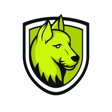 Kedi vektör maskot logo spor baş hayvan illüstrasyon amblemi izole